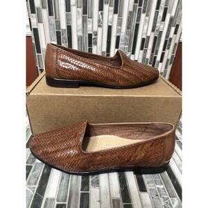 Trotters Liz III‎ Brown Leather Dress Shoes Men Size 9W